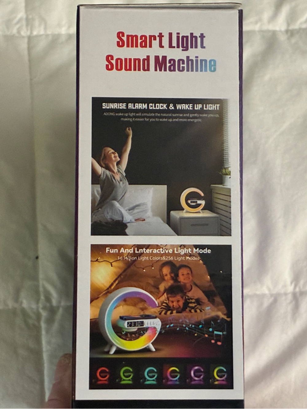 Smart Light Sound Machine - Multicolor LED Alarm Clock - Picture 3 of 5